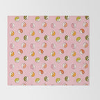 Rainbow Yin Yang Print Throw Blanket Gallery Image 2