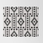 GEO PANEL WHITE Throw Blanket Gallery Image 2