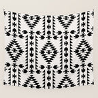 GEO PANEL WHITE Wall Tapestry Gallery Image 4