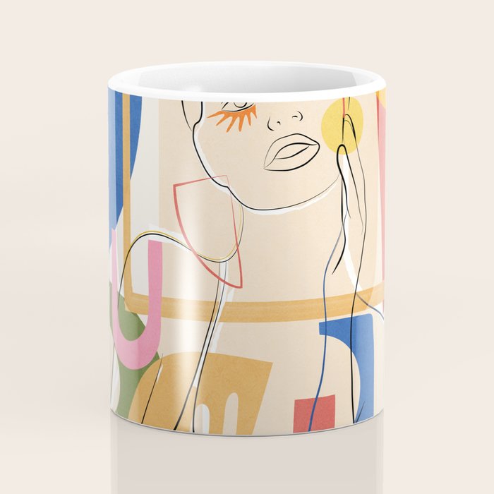 Abstract Woman 09 Coffee Mug Gallery Image 4