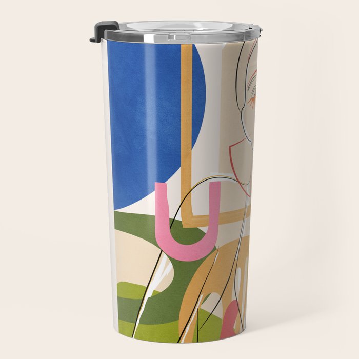 Abstract Woman 09 Travel Mug Gallery Image 3