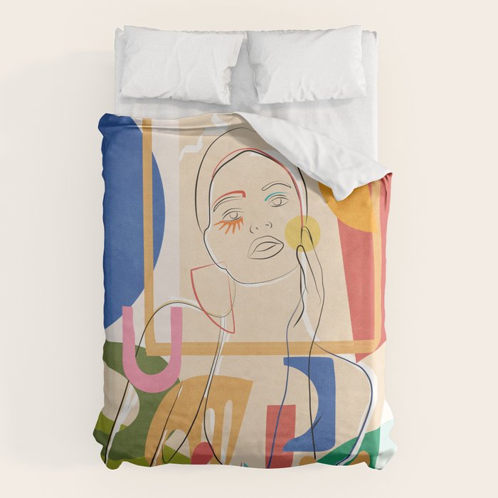 Abstract Woman 09 Duvet Cover Gallery Image 6