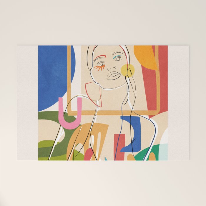 Abstract Woman 09 Welcome Mat Gallery Image 1