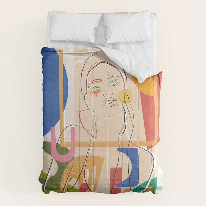 Abstract Woman 09 Comforter Gallery Image 6