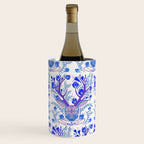Floral Antlers - Blue Palette Wine Chiller Gallery Image 1