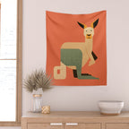 Whimsy Kangaroo Wall Tapestry Gallery Image 2