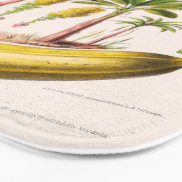 Banana from "Flore dâAmÃ©rique" by Ãtienne Denisse, 1840s Bath Mat Gallery Image 3