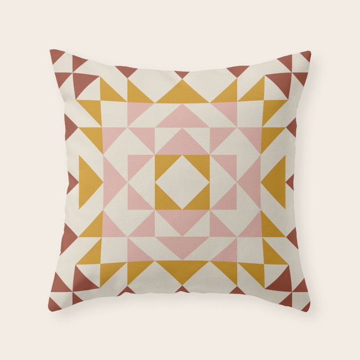 Autumn Quilt Throw Pillow Gallery Image 6