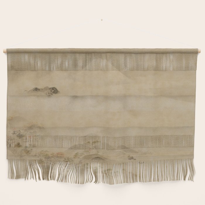 Japanese Edo Period Landscape Scroll of Mount Fuji - Kano Tanyu Wall Hanging Gallery Image 1