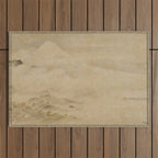 Japanese Edo Period Landscape Scroll of Mount Fuji - Kano Tanyu Outdoor Rug Gallery Image 1