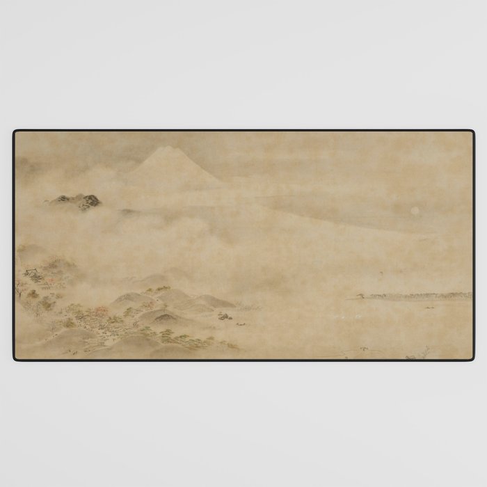 Japanese Edo Period Landscape Scroll of Mount Fuji - Kano Tanyu Desk Mat Gallery Image 3