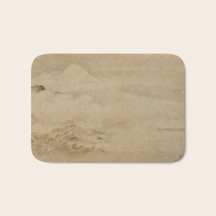Japanese Edo Period Landscape Scroll of Mount Fuji - Kano Tanyu Bath Mat Gallery Image 1