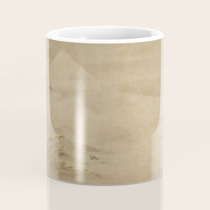 Japanese Edo Period Landscape Scroll of Mount Fuji - Kano Tanyu Coffee Mug Gallery Image 4