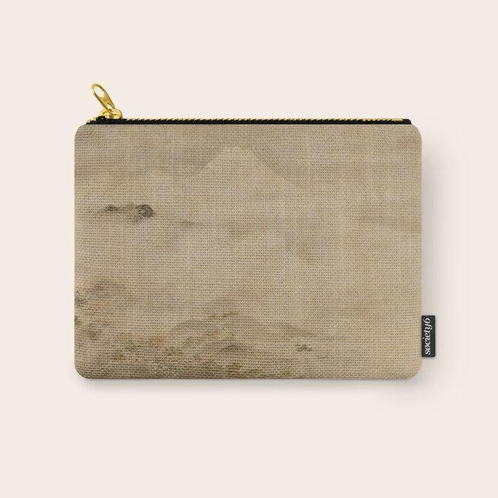 Japanese Edo Period Landscape Scroll of Mount Fuji - Kano Tanyu Carry All Pouch Gallery Image 1
