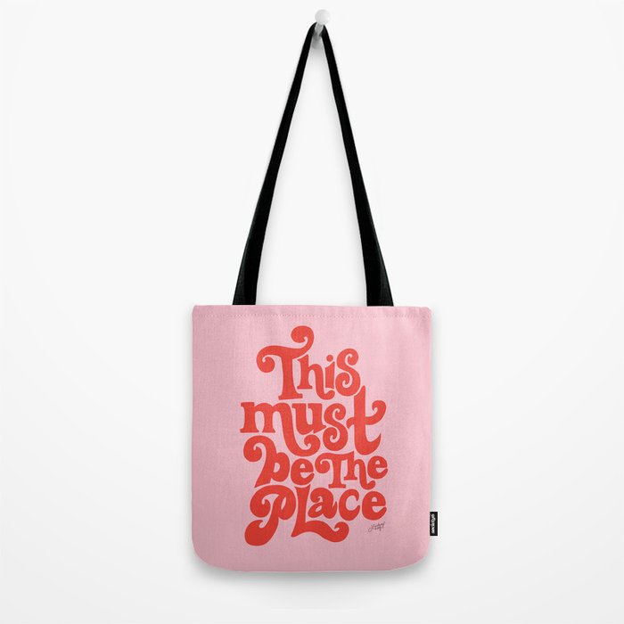 This Must Be The Place (Pink/Red Palette) Tote Bag Gallery Image 2