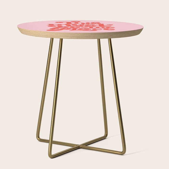 This Must Be The Place (Pink/Red Palette) Side Table Gallery Image 1