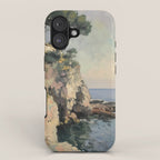 Cliff Impressionist Painting iPhone Case Gallery Image 1