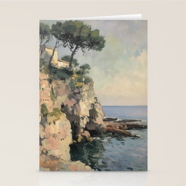 Cliff Impressionist Painting Stationery Card Gallery Image 2