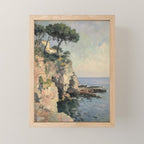 Cliff Impressionist Painting Mini Art Print Gallery Image 1