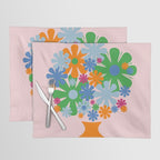 Bloom Retro Flowers in Vase Placemat Gallery Image 1