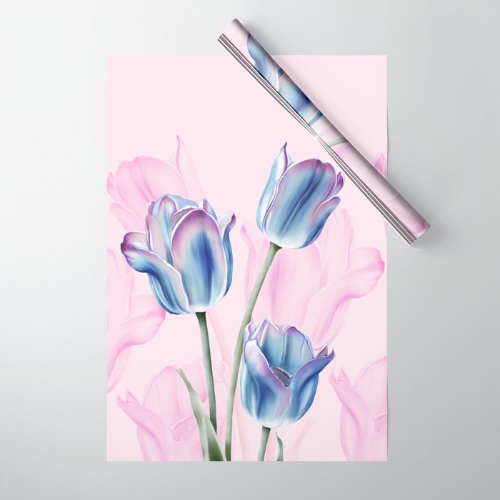 Spring Tulip Whispers Wrapping Paper Gallery Image 1