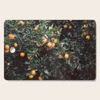 Oranges | Moody colorful travel photography | Botanical green wall with oranges Cutting Board Gallery Image 1