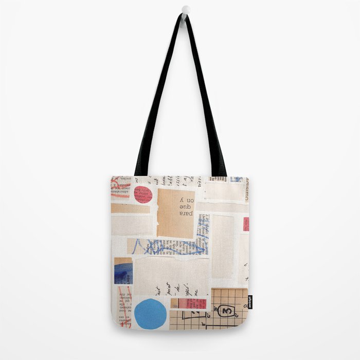 Abstract Mixed Media Collage #1 Tote Bag Gallery Image 2