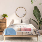 Abstract Mixed Media Collage #1 Comforter Gallery Image 3