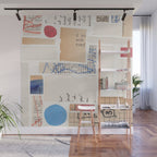 Abstract Mixed Media Collage #1 Wall Mural Gallery Image 1