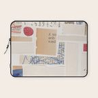 Abstract Mixed Media Collage #1 Laptop Sleeve Gallery Image 1