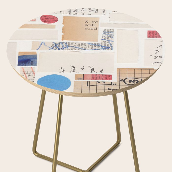 Abstract Mixed Media Collage #1 Side Table Gallery Image 2