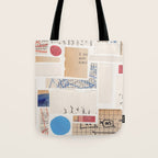 Abstract Mixed Media Collage #1 Tote Bag Gallery Image 1