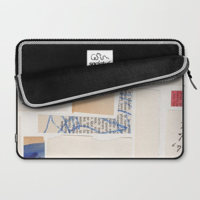 Abstract Mixed Media Collage #1 Laptop Sleeve Gallery Image 2