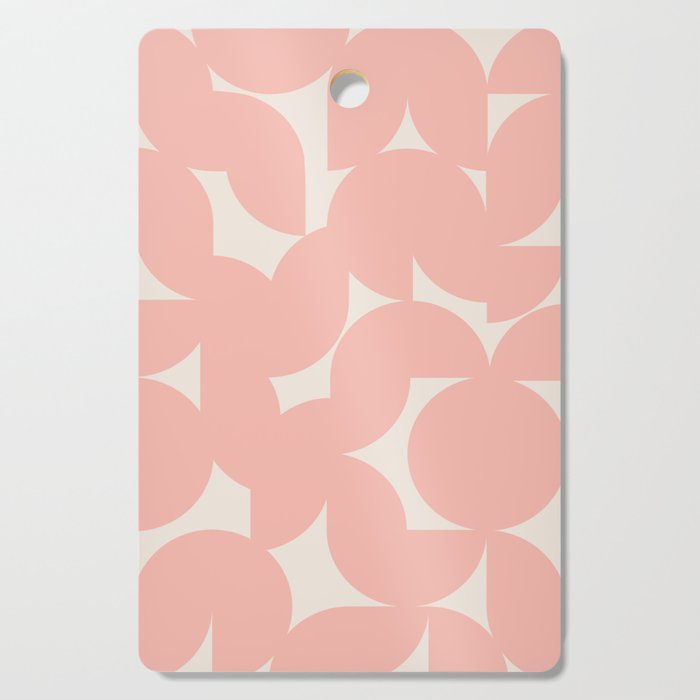 Contemporary Geometric Shapes - Soft Pink Cutting Board Gallery Image 1