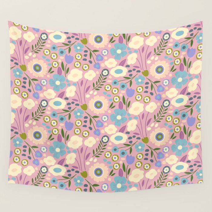 Whimsy Floral  Wall Tapestry Gallery Image 4