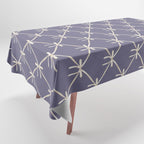 Bows & Ribbons Pattern XXXIII Neutral Lavender Purple Tablecloth Gallery Image 1