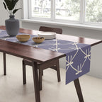 Bows & Ribbons Pattern XXXIII Neutral Lavender Purple Table Runner Gallery Image 2