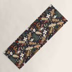 Christmas night forest ornaments Yoga Mat Gallery Image 1
