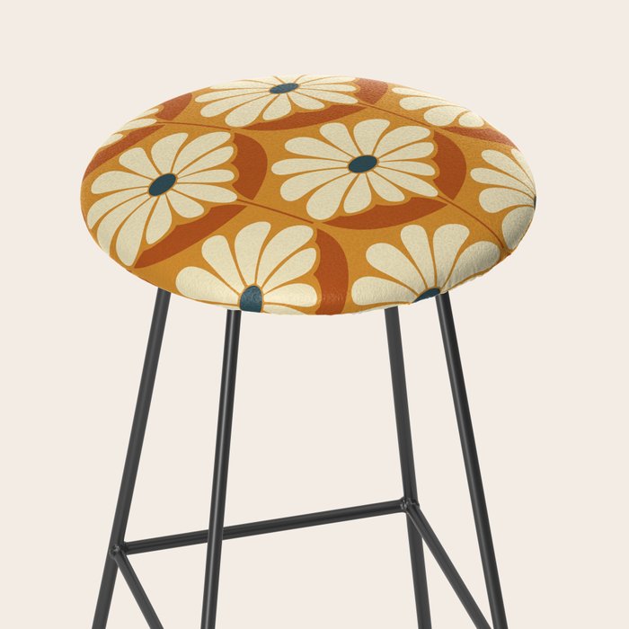 Flower Power - Retro Color Palette Stool Gallery Image 2