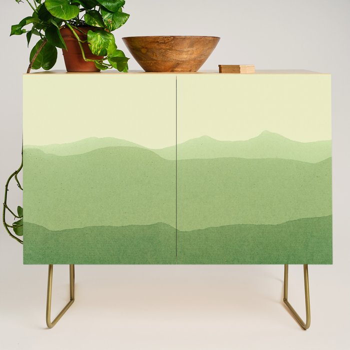 gradient landscape green Credenza Gallery Image 1