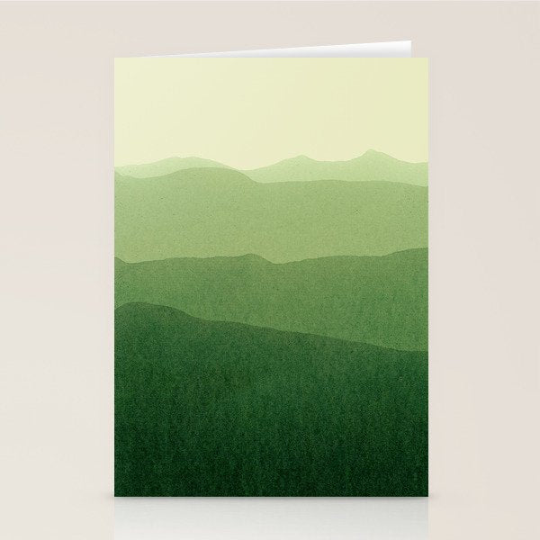 gradient landscape green Stationery Card Gallery Image 2