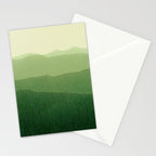 gradient landscape green Stationery Card Gallery Image 2