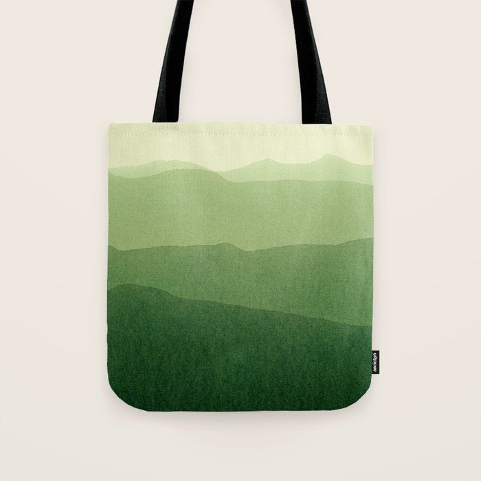gradient landscape green Tote Bag Gallery Image 1