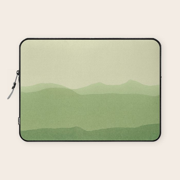 gradient landscape green Laptop Sleeve Gallery Image 1