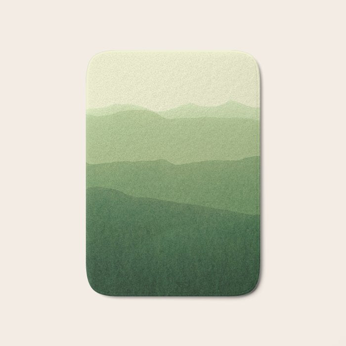 gradient landscape green Bath Mat Gallery Image 1