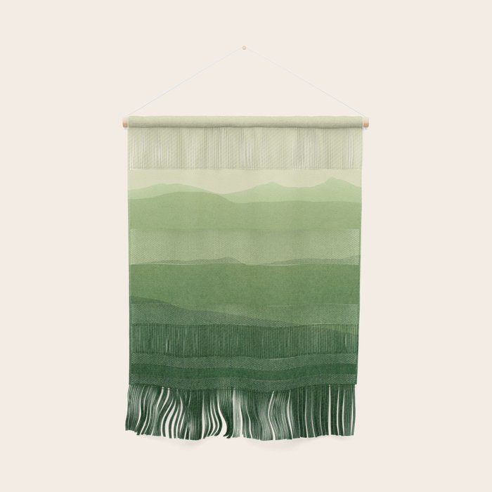 gradient landscape green Wall Hanging Gallery Image 1