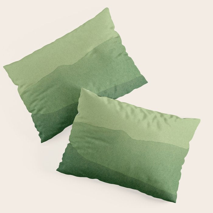 gradient landscape green Pillow Sham Gallery Image 3