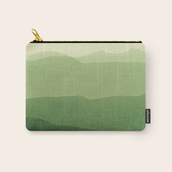 gradient landscape green Carry All Pouch Gallery Image 1