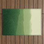 gradient landscape green Outdoor Rug Gallery Image 1