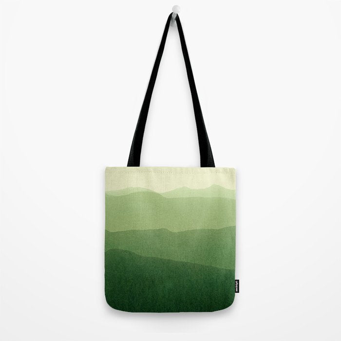 gradient landscape green Tote Bag Gallery Image 2